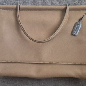 Coach Tan Leather Tote Bag